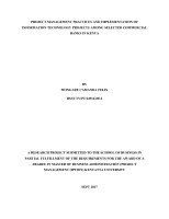 Project management practices and implementation of information technology...