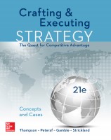 Crafting  Executing Strategy The Quest for Competitive Advantage Concepts and Cases by Arthur A. Thompson Jr.