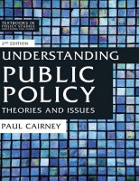 Understanding Public Policy: Theories and Issues (Textbooks in Policy Studies)